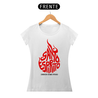Nome do produto Camiseta Cristã Santo Espírito | Baby Long Quality