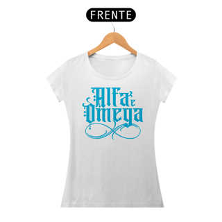 Nome do produto Camiseta Cristã Alfa e Ômega | Baby Long Prime