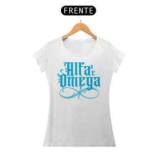 Nome do produto Camiseta Cristã Alfa e Ômega | Baby Long Quality