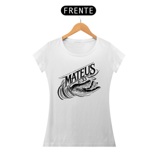 Nome do produto Camiseta Cristã Mateus 6:33 | Baby Long Quality