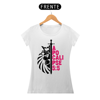 Nome do produto Camiseta Cristã Apocalipse 5:5 | Baby Long Quality