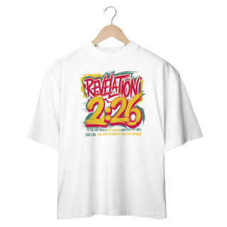 Nome do produto Camiseta Oversized (Frente) - Revelation 2:26