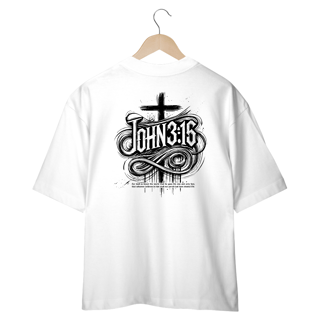 Nome do produto Camiseta Oversized (Costa) - John 3:16