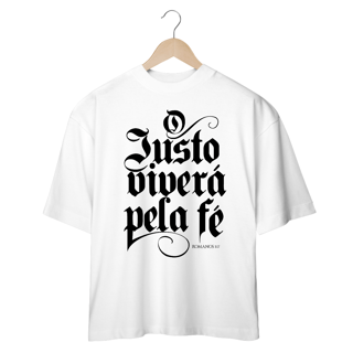 Nome do produto Camiseta Oversized (Frente) - Romanos 1:17