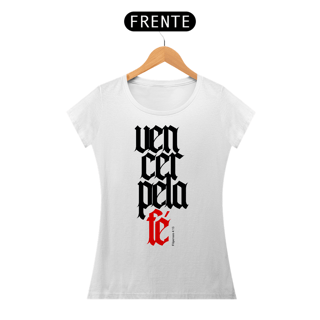 Nome do produto Camiseta Cristã Vencer pela Fé | Baby Long Quality