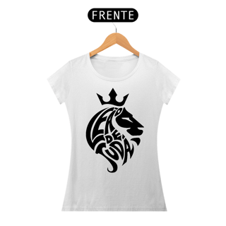 Nome do produto Camiseta Cristã Leão de Judá | Baby Long Prime