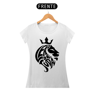 Nome do produto Camiseta Cristã Leão de Judá | Baby Long Quality