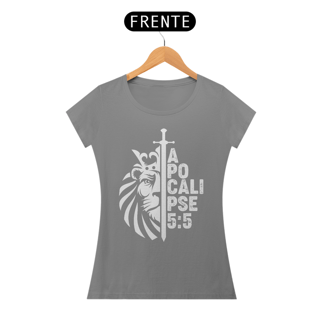 Nome do produto Camiseta Cristã Apocalipse 5:5 | Baby Long Quality