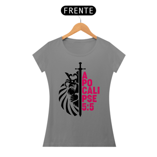 Nome do produto Camiseta Cristã Apocalipse 5:5 | Baby Long Quality
