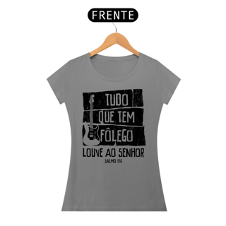 Nome do produto Camiseta Cristã Salmo 150 | Baby Long Quality
