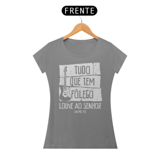 Nome do produto Camiseta Cristã Salmo 150 | Baby Long Quality