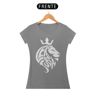 Nome do produto Camiseta Cristã Leão de Judá | Baby Long Quality