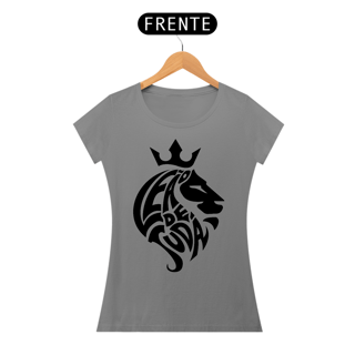 Nome do produto Camiseta Cristã Leão de Judá | Baby Long Quality