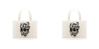 Eco bag grande - Em tudo daí Graças