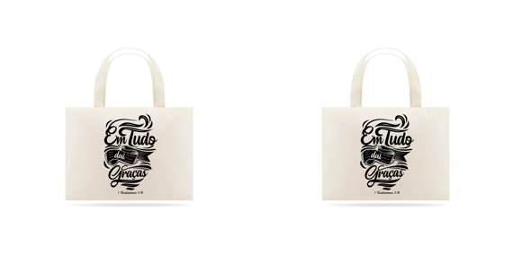 Eco bag Em tudo daí Graças