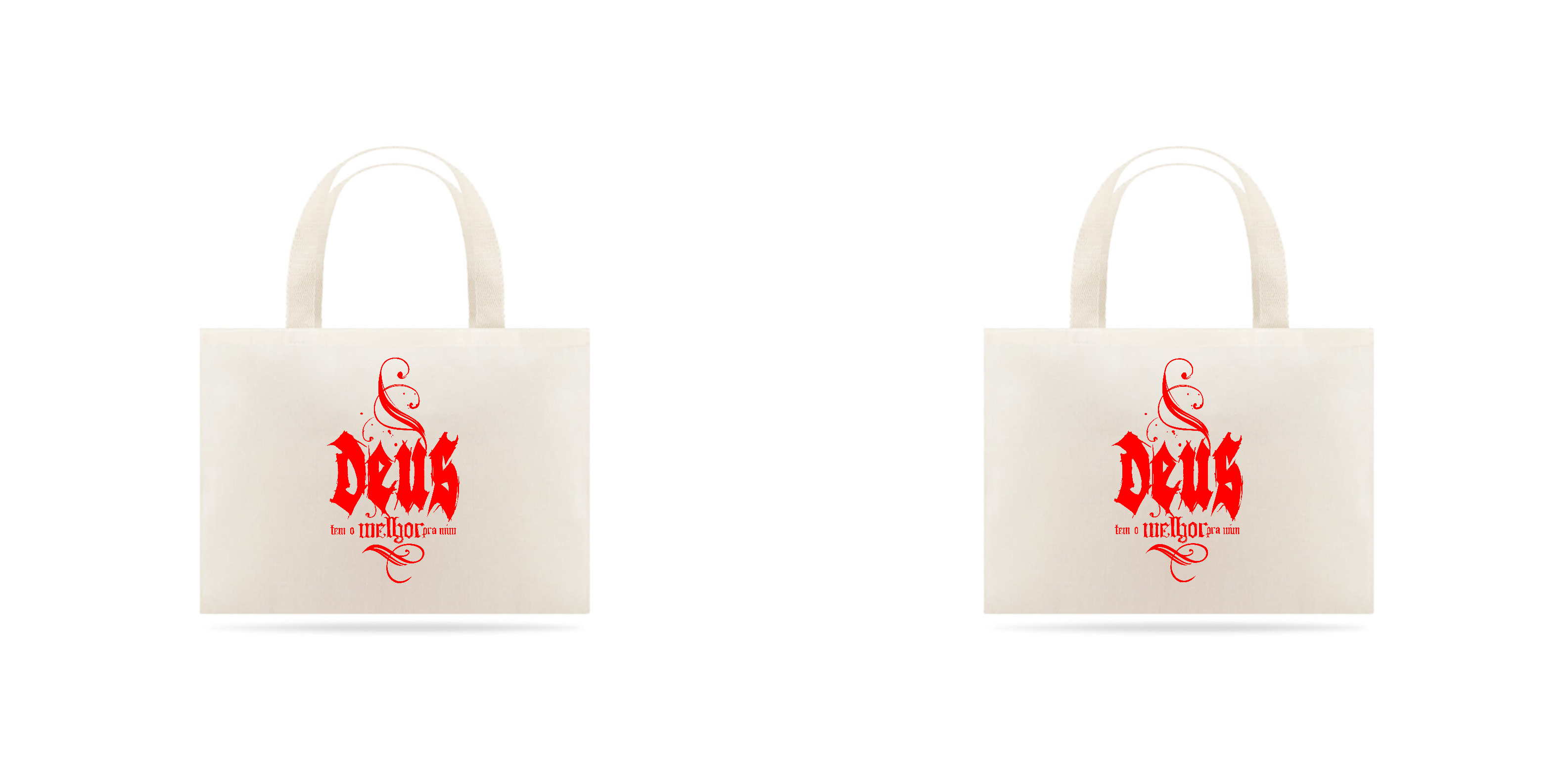 Eco bag grande - Deus tem o melhor pra mim