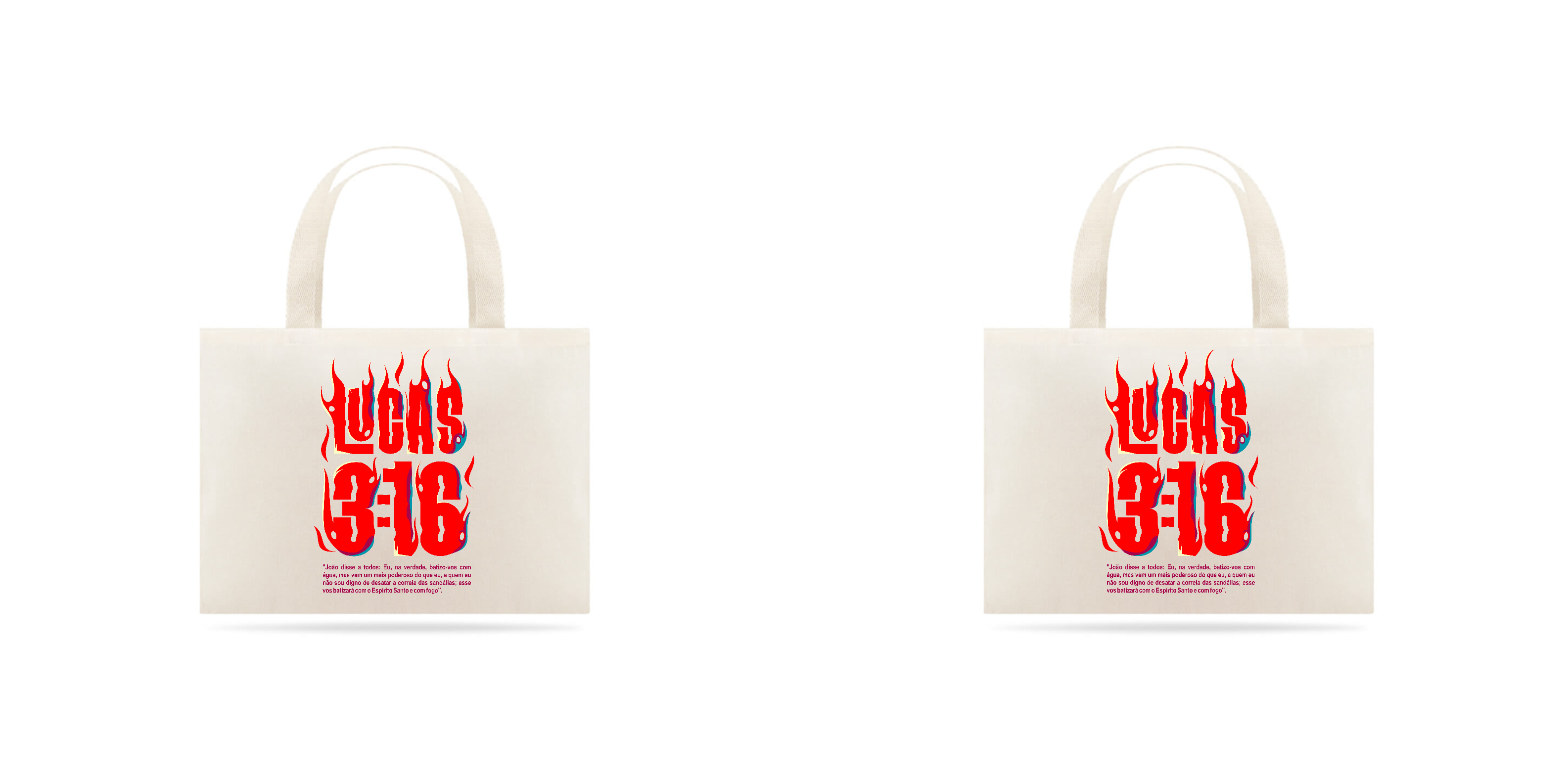 Eco bag grande - Lucas 3:16