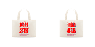 Eco bag grande - Lucas 3:16