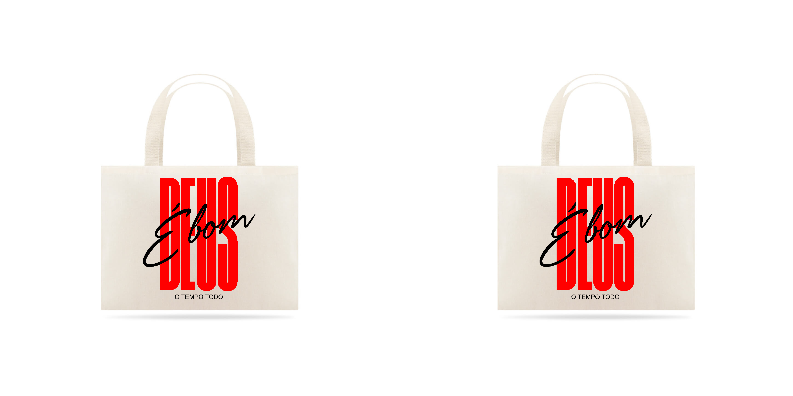Eco bag grande - Deus é bom o tempo todo 2,