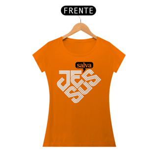 Nome do produto Camiseta Cristã Jesus salva | Baby Long Quality