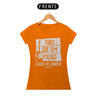 Nome do produto Camiseta Cristã Salmo 150 | Baby Long Quality