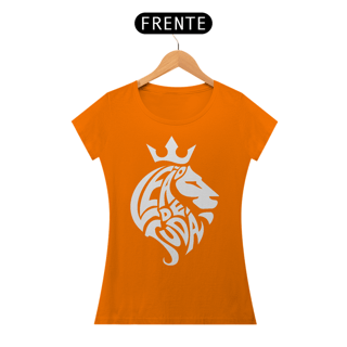 Nome do produto Camiseta Cristã Leão de Judá | Baby Long Quality