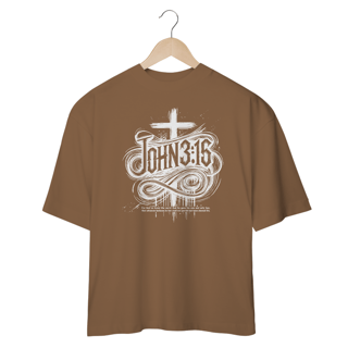 Nome do produto Camiseta Oversized (Frente) - Jhon 3:16