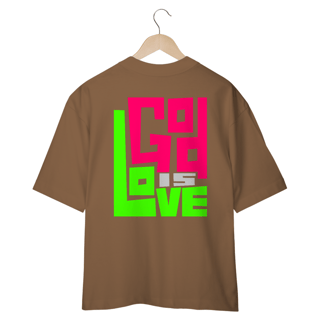 Nome do produto Camiseta Cristã God is Love | Oversized