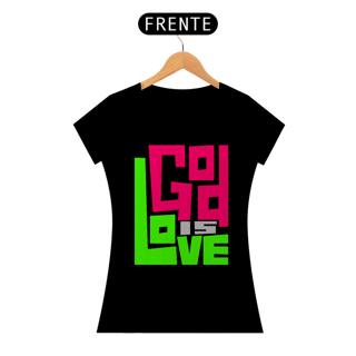 Nome do produto Camiseta Cristã God is Love | Baby Long Prime