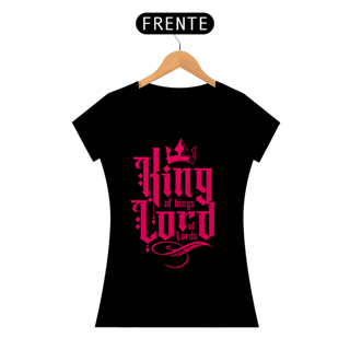 Nome do produto Camiseta Cristã King of King, Lord of Lord | Baby Long Quality