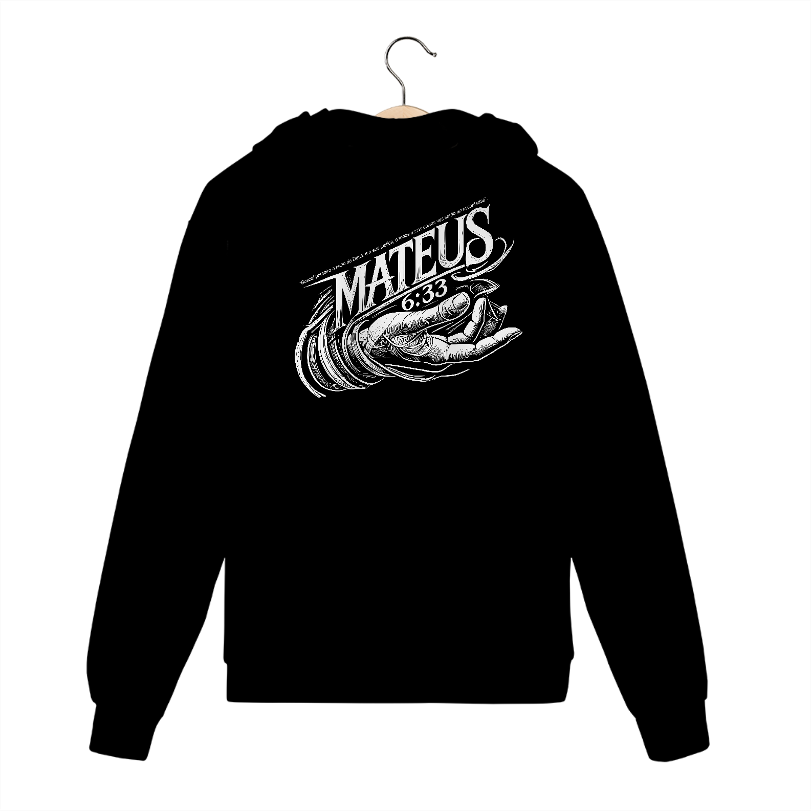 Moletom com ziper - Mateus 6:33