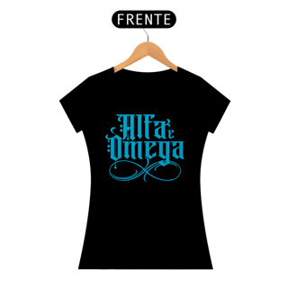Nome do produto Camiseta Cristã Alfa e Ômega | Baby Long Quality