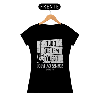 Nome do produto Camiseta Cristã Salmo 150 | Baby Long Quality