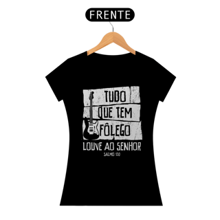 Nome do produto Camiseta Cristã Salmo 150 | Baby Long Prime