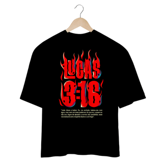 Nome do produto Camiseta Cristã Lucas 3:16 | Oversized