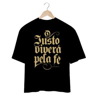 Nome do produto Camiseta Oversized (Frente) - Romanos 1:17