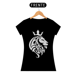 Nome do produto Camiseta Cristã Leão de Judá | Baby Long Prime