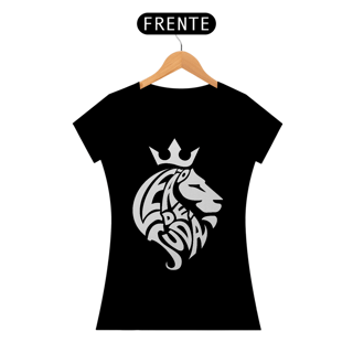 Nome do produto Camiseta Cristã Leão de Judá | Baby Long Quality