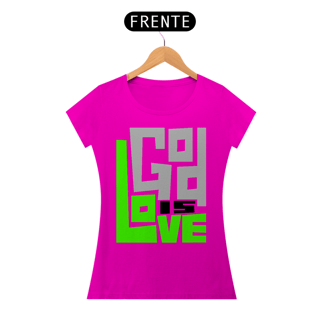 Nome do produto Camiseta Cristã God is Love | Baby Long Quality