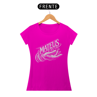Nome do produto Camiseta Cristã Mateus 6:33 | Baby Long Quality