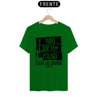 Nome do produto Camiseta Cristã Salmo 150 | Unissex Quality