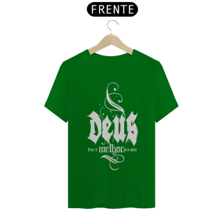 Nome do produto Camiseta Cristã Deus tem o melhor pra mim | Unissex Quality