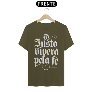 Nome do produto Camiseta Cristã O Justo viverá pela Fé | Unissex Prime