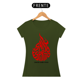 Nome do produto Camiseta Cristã Santo Espírito | Baby Long Quality