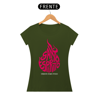 Nome do produto Camiseta Cristã Santo Espírito | Baby Long Quality