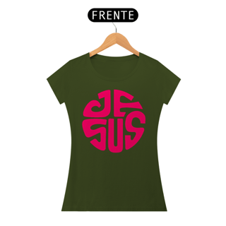 Nome do produto Camiseta Cristã Jesus | Baby Long Quality