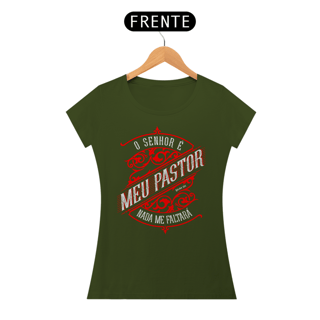 Nome do produto Camiseta Cristã Salmo 23:1 | Baby Long Quality