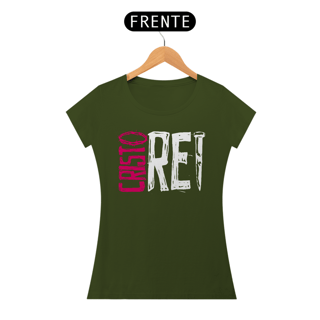 Nome do produto Camiseta Cristã Cristo Rei | Baby Long Quality