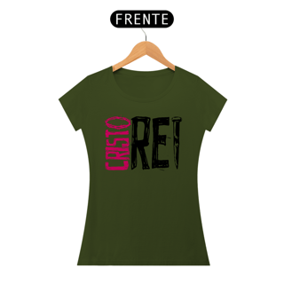 Nome do produto Camiseta Cristã Cristo Rei | Baby Long Quality