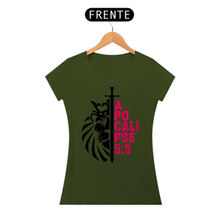 Nome do produto Camiseta Cristã Apocalipse 5:5 | Baby Long Quality